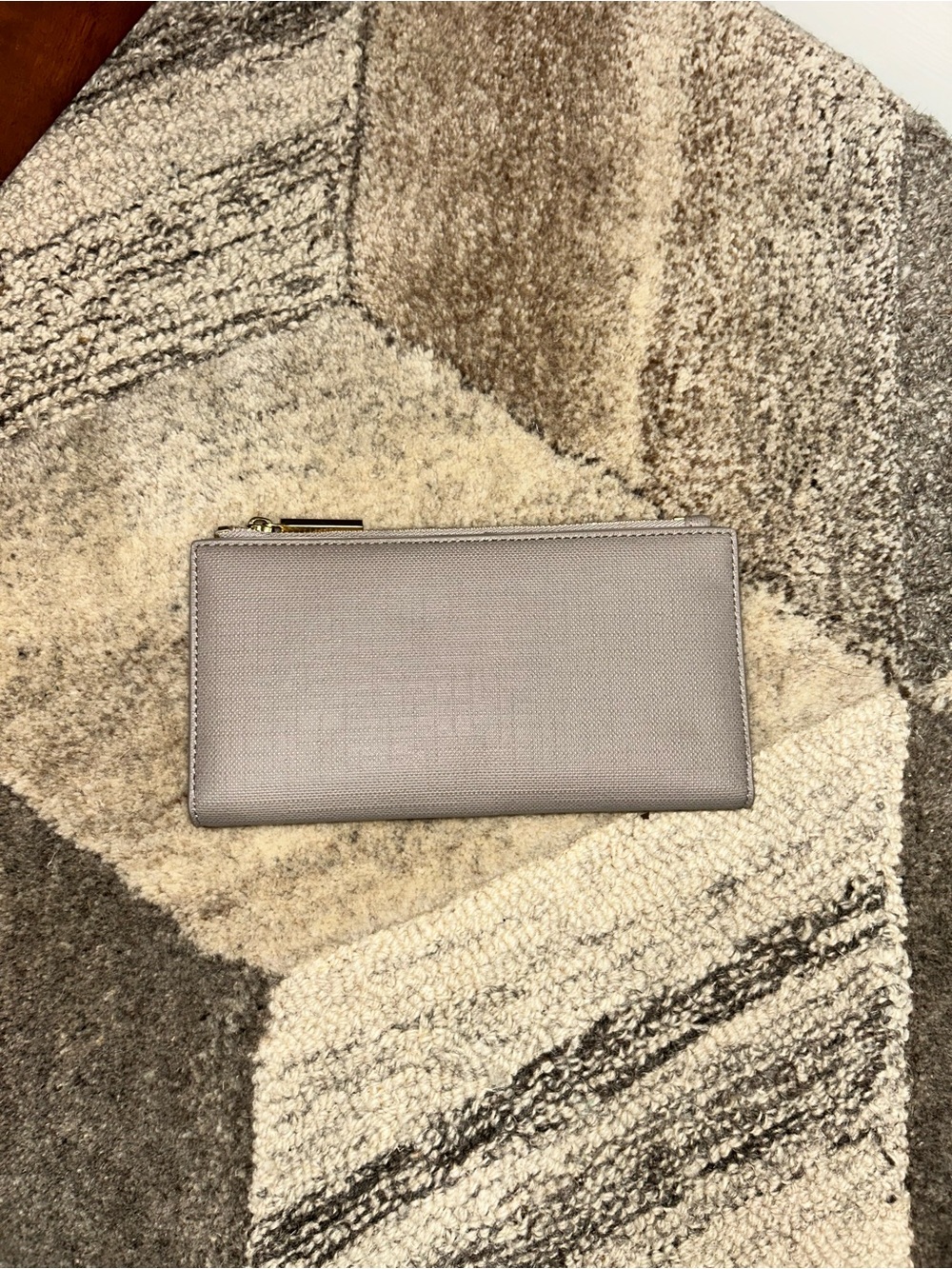 Dagne Dover Slim Wallet Bleecker Blush Gray Taupe